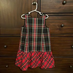 JCrew crewcuts tartan dress with bow